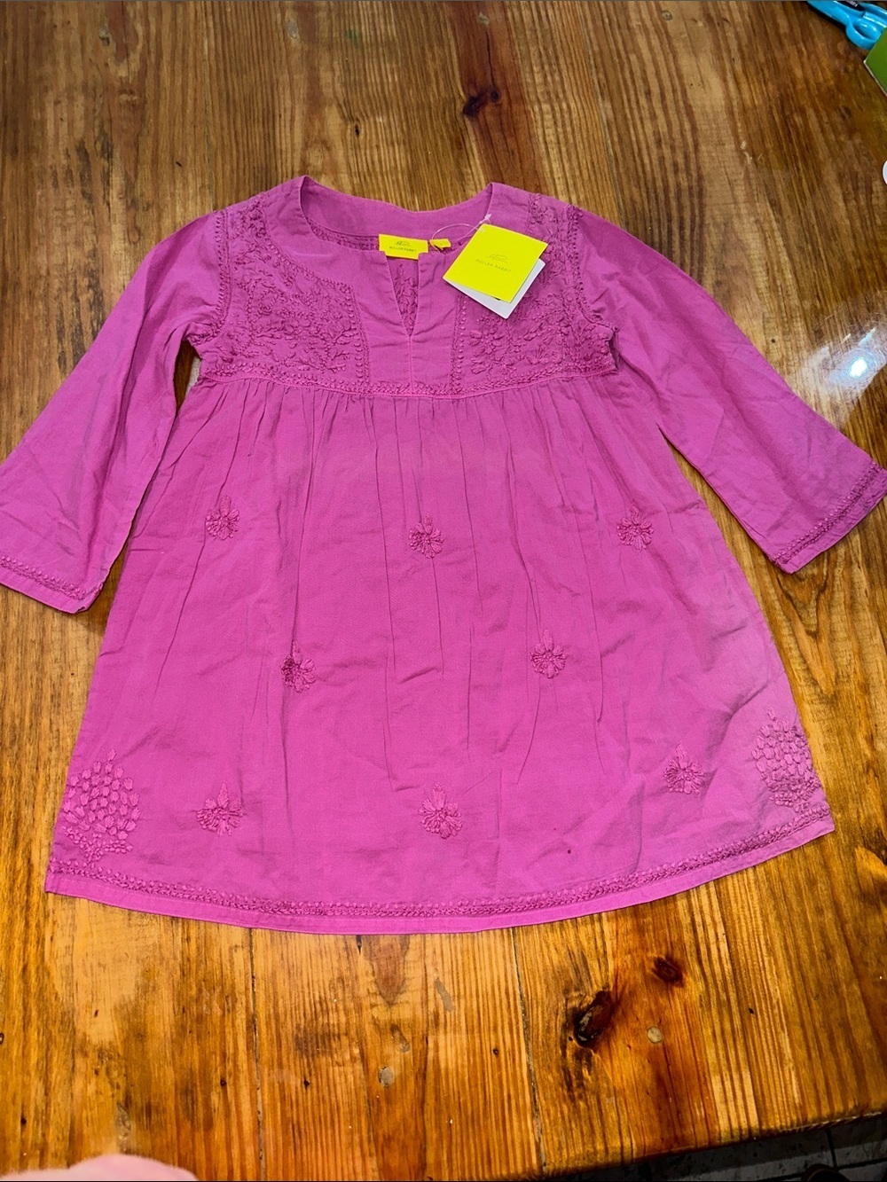 Roller Rabbit Girls' Pink Embroidered Tunic Dress